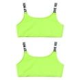 thumbnail image 6 of renvena Kids Girls Yoga Ballet Crop Tops Activewear Training Sports Camis Vest Dancewear Fluorescent Green 10, 6 of 7