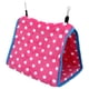 thumbnail image 1 of Hamaca colgante triangular de franela, plegable, portátil y cómoda, con ganchos para loros, hámsteres y ardillas (rosa), 1 of 14