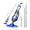 Blue, variant on SPECSTAR Cordless Pool Vacuum with Telescopic & Extension Poles 9.12ft, 18.5 GPM Suction, 60-Min Run Time, Handheld Cleaner Rechargeable with Battery Indicator for Pools/Spas- Blue