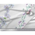 thumbnail image 3 of Soimoi Modal Satin Fabric Leaves & Tulip Floral Fabric Prints by Yard 42 Inch Wide, 3 of 3
