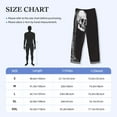 thumbnail image 4 of Sigee Gothic Skull Drape print Men's Pajama Pants Lounge Sleep Bottoms with Elastic Waistband and Pockets-Small, 4 of 6