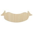 thumbnail image 1 of Sausage Link Solid Wood Shape Unfinished Piece Cutout Craft DIY Projects - 6.25 Inch Size - 1/4 Inch Thick, 1 of 7