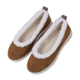 thumbnail image 3 of Xucatan Warm Winter Leather Shoes for Women Shoes with Fuzzy Inside Women Suede Comfortable Slip on Shoes Indoor Outdoor Flats Walking Casual Shoes Gift, 3 of 7