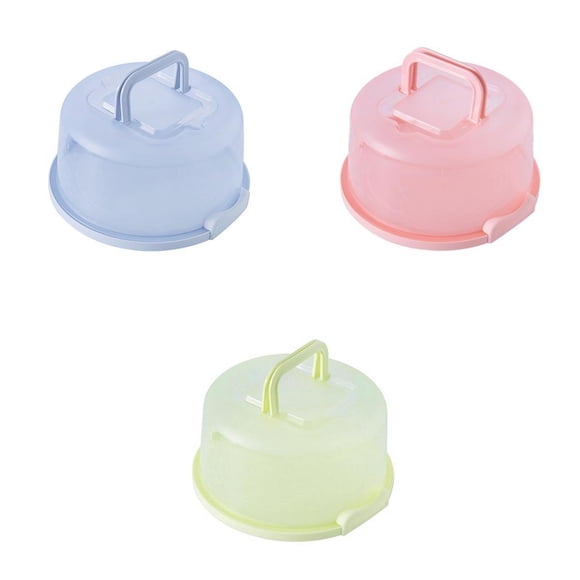Tapa Resellable para Recipiente de Plástico para Pasteles de 3 Piezas