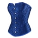 thumbnail image 3 of Corsets And Bustiers For Women Vintage Lace Up Boned Brocade Corselet Floral Embroidery Carnival Party Clubwear Casual Sexy Top, 3 of 4