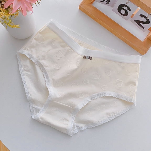 Juslio Big Kids Underwear Cotton Mid Waist Seamless Girls Underwear Brief Character Underwear Breathable Soft Panties