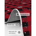 thumbnail image 3 of Christmas Snowflake Area Rug for Bedroom 4x6 Ft Black and Red Buffalo Plaid Super Soft fuzzy Throw Rug Non-Slip Fluffy Plush Indoor Floor Carpet for Living Room Nursery Home Decor, 3 of 8