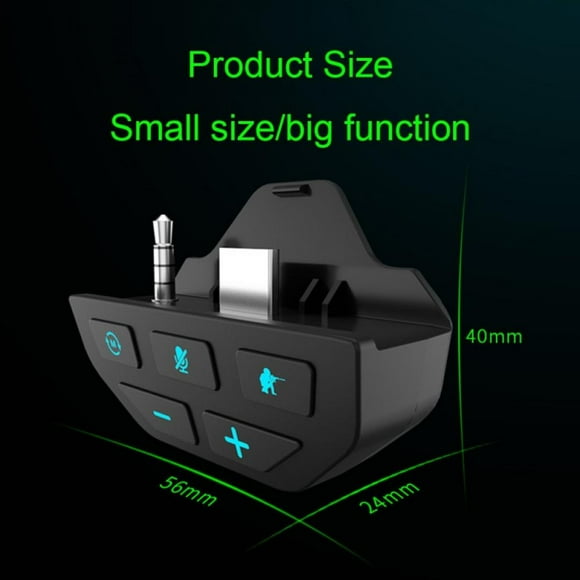 Headset Adapter, Audio Mic Headphone Converter for Xbox One Controller