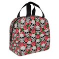thumbnail image 2 of Disketp Skull and Roses for Insulated Lunch Bag for Women and Men, Perfect for Work, Hiking, Picnic, 2 of 8