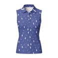 thumbnail image 4 of Yuyamidu Golf Club Golf Shirts for Women Button Down Tennis Sleeveless Active Top Moisture Wicking Collared Shirts Size XS, 4 of 7
