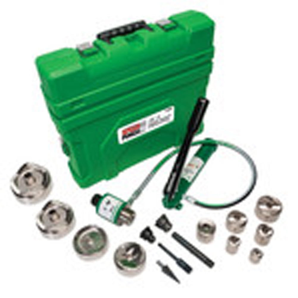 GREENLEE 7310SBSP 19 Piece Hydraulic Punch Driver Set, 2.3 cu. ft
