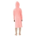 thumbnail image 7 of zbxnLI Girls Zip up Robes Long Sleeve Hoodie Housecoat Kids Loose Soft Loungewear with Pockets 5-14T, 7 of 7