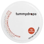 Tummydrops Double Ginger, Peach, 18 Lozenges