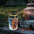 thumbnail image 3 of COEQINE Solar Lights Outdoor Waterproof Cemetery Solar Outdoor Candle Grave Solar Decoration Solar Votive Candles Blessed Candles for Loss of Loves One, Dachshund American Flag, 3 of 7