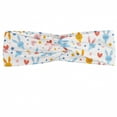 thumbnail image 1 of Pastel Headband, Baby Bunnies Flowers and Hearts Friendly Kids Cartoon Characters, Elastic and Soft Women's Bandana for Sports and Everyday Use, Grey Red Coconut, by Ambesonne, 1 of 3