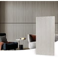 thumbnail image 6 of Wood Slat Acoustic Panels for Wall and Ceiling - Fluted Sound Absorbing Panel with Wood Finish - Walnut, 6 of 6