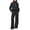 107# Black, variant on Huankd Womens 2 Piece Outfits Sweatsuit Set Oversized Half Zip Sweatshirt Wide Leg Sweatpants Lounge Set Tracksuit Black XL