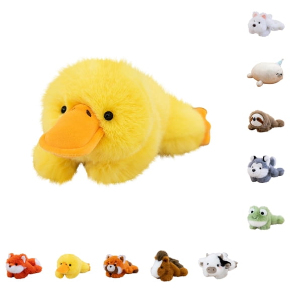 Wizlet Cute Duck Stuffed Animal Plush Toy, 8 inch Duck Plush, Cuddly Soft Plushie Pillow Gift for Kids & Adults - Duck