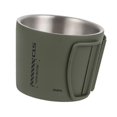 thumbnail image 4 of Luzkey Tasse de Camping Tasse de Pêche Isolée Escalade Double Paroi Légère Portable pour Extérieur Randonnée Tasse à Café Verte, 4 of 8