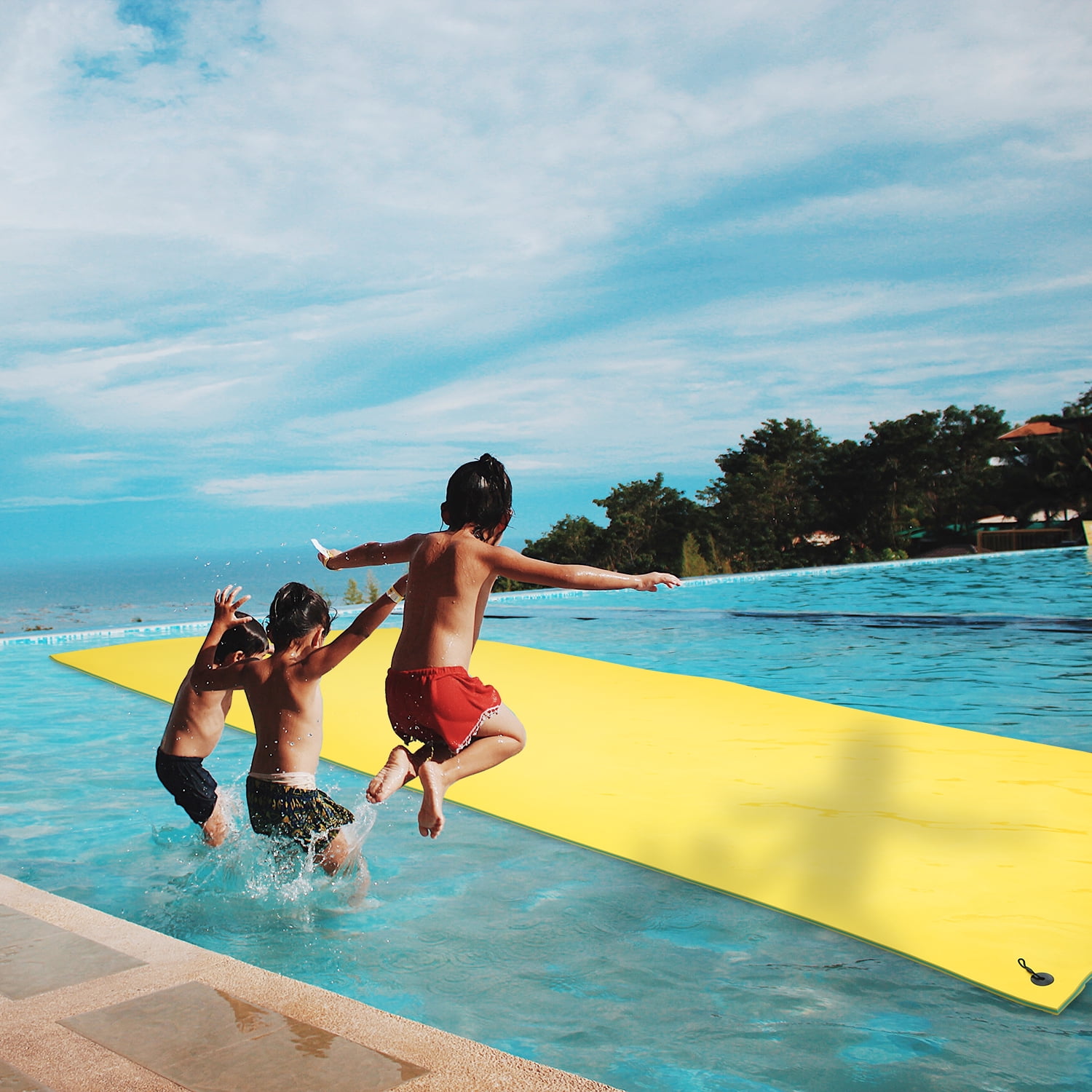 Ainfox 3 Layer 18 x 6 Feet Floating Water Mat Water Sports Swimming