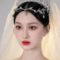 thumbnail image 4 of Diadema Tiara Yuyangstore para novia graduación Cumpleaños Estilo B, 4 of 8