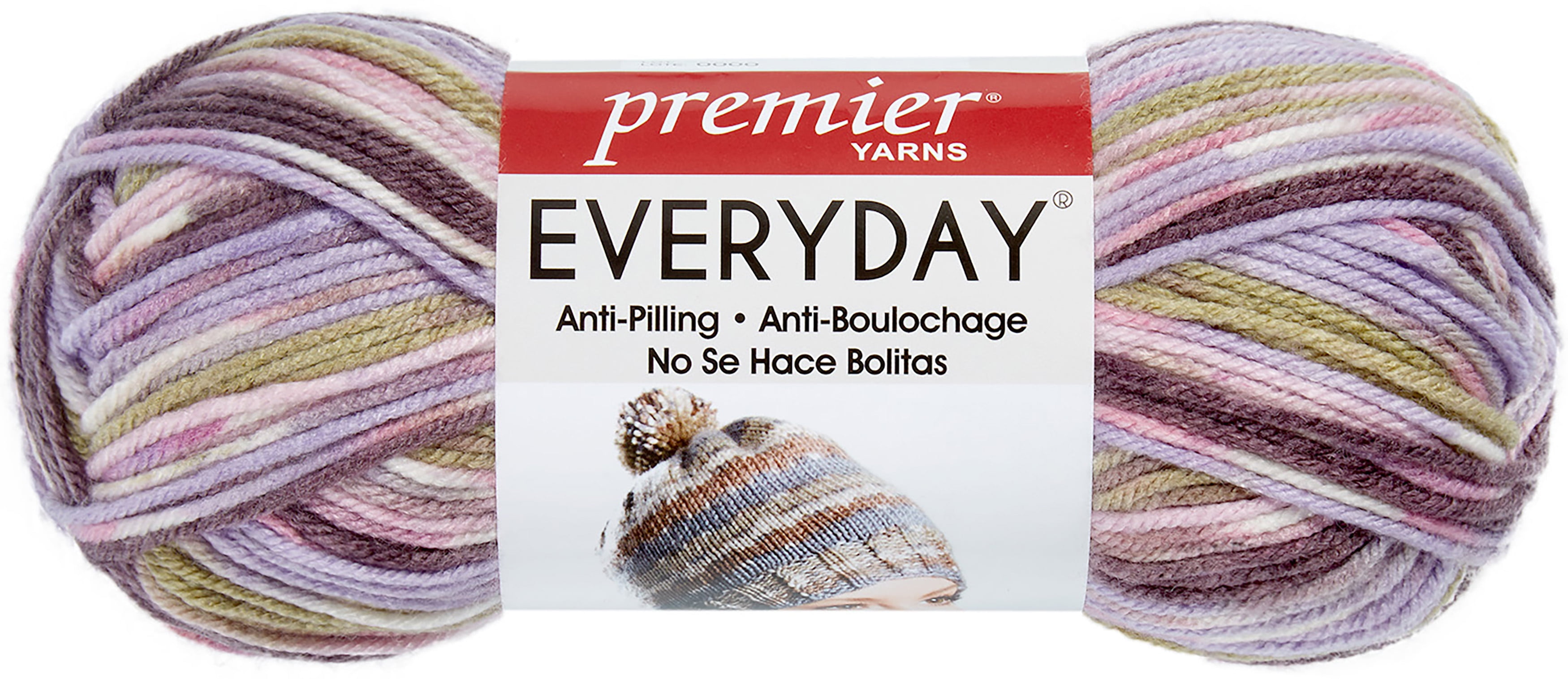 Premier Yarns AntiPilling Everyday Worsted Multi YarnLilac Ridge