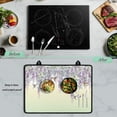 thumbnail image 5 of Renewold Ceramic Glass Stove Top Cover Stove Mat Stove Burner Cover Multipurpose Rubber Desk Saver Pad Washer Dryer Top Cover Range Cover for Counter Top, Hummingbird Wisteria Flower, 5 of 7