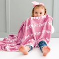 thumbnail image 4 of Manta de bebé personalizada de franela suave Yofair con estampado de nombre, 4 of 6