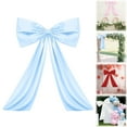 thumbnail image 2 of 20 Inch Oversized Bow Decorations - Large Party Bows for Wedding Backdrops, Christmas Tree Toppers, Birthday Wall Decor, Festive Event Decoration, Blue, Bow, 2 of 9