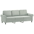 thumbnail image 4 of vidaXL 2-Seater Sofa with Throw Pillows Accent Loveseat for Living Room Velvet, 4 of 6