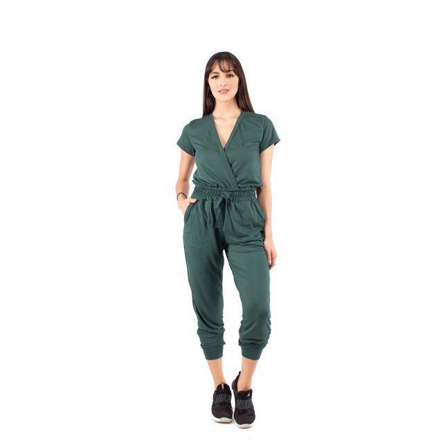 Jumpsuit relajado manga corta AMAD Casual para mujer Talla L