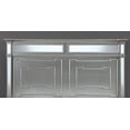 thumbnail image 6 of Silver Gorgeous 1pc California King Size Bed Mirror Panel Accents Bedroom Furniture Bun Feet Elegant Bedroom Furniture Wooden, 6 of 6