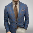 thumbnail image 2 of Zshosam Mens Blazer Classic Fit Sport Coats 2 Buttons Stretch Business Casual Suit Jacket(Blue,XL), 2 of 5