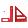 thumbnail image 2 of 3D Multi Angle Measuring Ruler, Woodworking Square Protractor Erosion  Aluminum Alloy  for Pipes for Engineers, 2 of 8