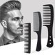 thumbnail image 2 of 3 Pieces Combs Set - Black Wide Toothed Comb Hairdressing Combs Heat Resistant Anti-static Detangling Hair Comb Cutting Combs, 2 of 5
