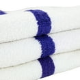 Arkwright Power Gym Bath Towels (6 Pack), 22x44 in., White with Blue