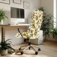 thumbnail image 3 of FKELYI Retro Sunflower Bee Print Office Chair Cover Anti-Dust Chair Protector Cover Washable Computer Chair Slipcover for Rotating Swivel Chair Decor, Large, 3 of 6