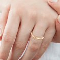 thumbnail image 2 of Pompeii 3mm Milgrain Plain High Polished Dome Wedding Band 10k White, Yellow, Rose Gold, 2 of 3