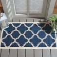 thumbnail image 2 of Safavieh Courtyard Becky Geometric Indoor/Outdoor Area Rug, Navy/Beige, 2' x 3'7", 2 of 16