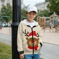 thumbnail image 5 of Chaqlin Classic Horse Fuzzy Hooded Sweatshirt for Boys and Girls - Lightweight Comfy Casual Pullover with Pockets for Fall and Winter Outdoor Wear, 5 of 7