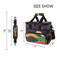 thumbnail image 3 of FORMRS Insulated Cooler Bag 24 Cans Capacity Soft Leakproof Lunch Box with Side Pockets, Purple Mountain, 3 of 7