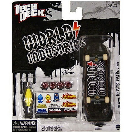 Tech Deck Black 96MM Fingerboard, World Industries