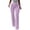 01 Purple, variant on Women's Straight Leg Dress Pants, Stretchy High Waisted Basic Solid Business Casual Trousers with Pockets