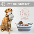 thumbnail image 4 of Collapsible Pet Bathtub with Water Drain Plug, Foldable Bathtub for Puppy Small Dogs Cats, Portable & Space Saving Design, BPA Free, Grey, 4 of 7