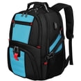 thumbnail image 1 of Mochila para portátil YOREPEK 18.4 con puerto de carga USB, azul, 1 of 9