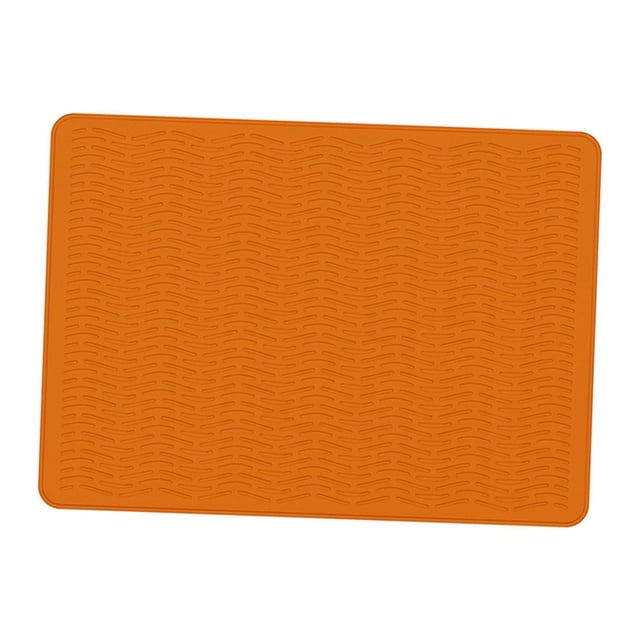 Estufa de cubierta superior estufa de silicona para estufas eléctricas accesorios de cocina resistente al calor de de vidrio fácil de limpiar Grano de onda naranja