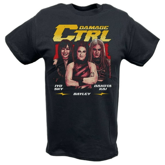Damage CTRL Bayley Iyo Sky Dakota Kai Pose Black T-shirt