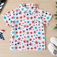 thumbnail image 6 of Teen Boy Clothes Toddler Boys Summer Outfits Child Kids Button Print Short-sleeved Sports 6M 12M 18M 24M 3T 4T T-Shirt Tops & Shorts Sets T Shirt Pullover Two Pieces Set, 6 of 9
