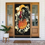 Door Cover Decorations The Nightmare Before Christmas Door Banner Porch Sign Banner For Indoor Outdoor Wall Home Party Supplies 72.8 x 35.4 Inch