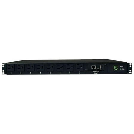 Tripp Lite 1U Rack-Mount 1.4kW Single-Phase ATS / Switched PDU w/ 8 Outlets